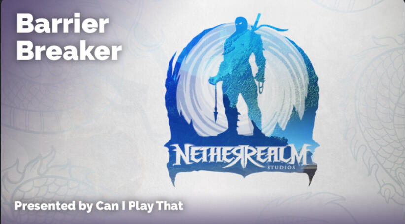 Barrier Breaker 2023: NetherRealm Studios The Barrier Breaker exists to acknowledge features that we think should be industry standards, and with this Barrier Breaker award, we are telling game developers that NetherRealm is an industry leader when it comes to subtitles, and audio descriptions.